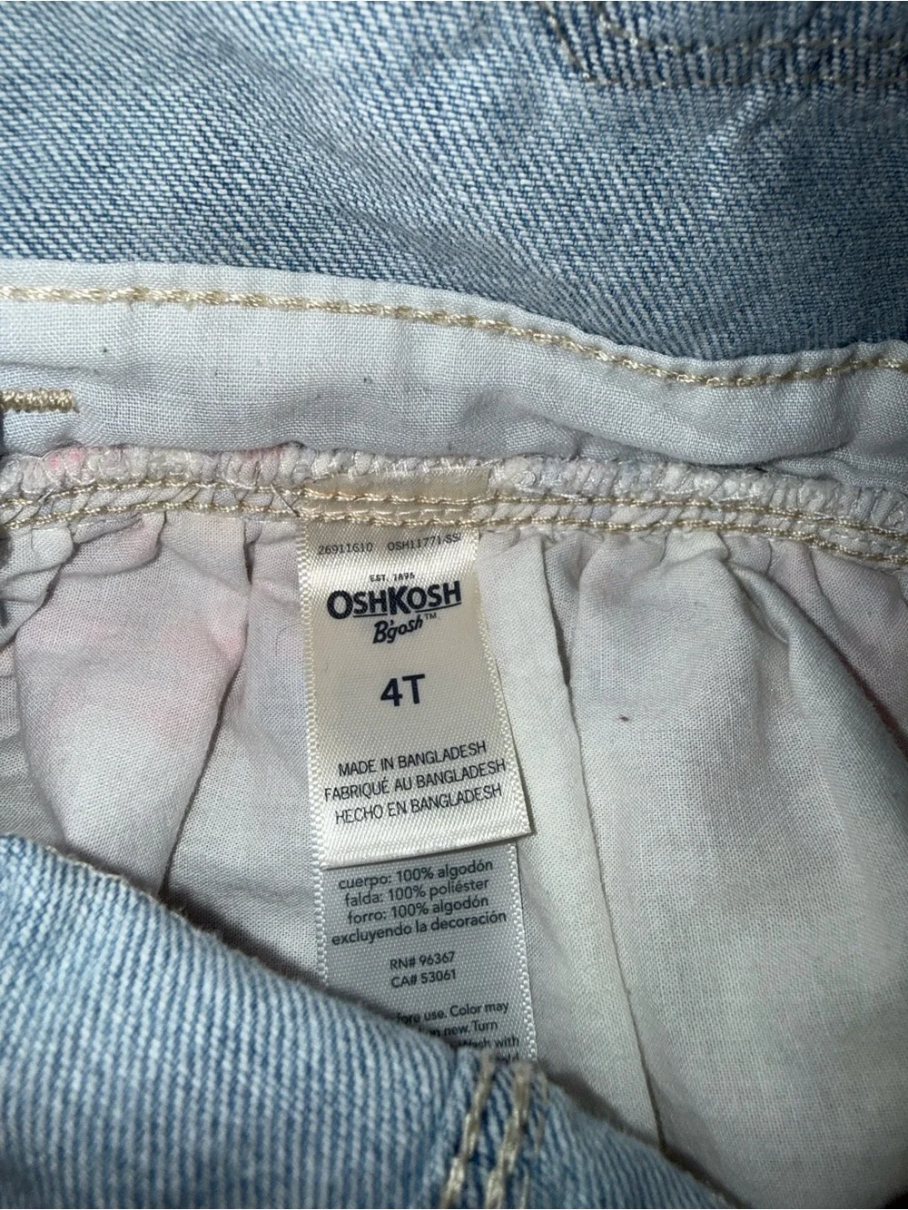 OshKosh Bgosh denim overall
